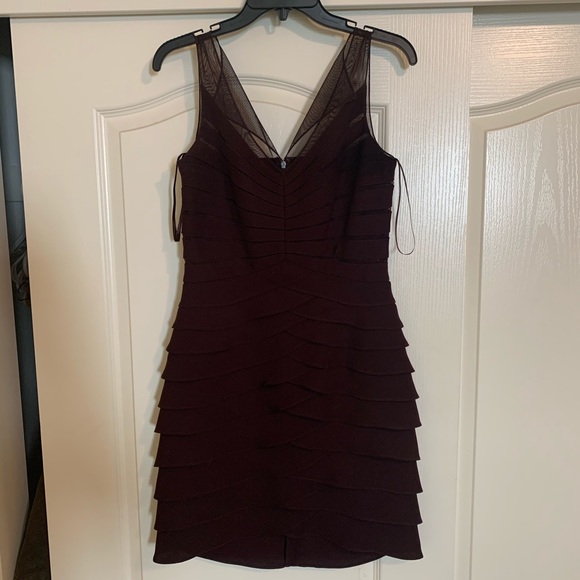 Dress eggplant color Eliza J size 4 - Picture 3 of 8